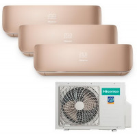 Мультисплит система HISENSE AMS-09UR4SVETG67(C)*3 / AMW3-24U4SZD